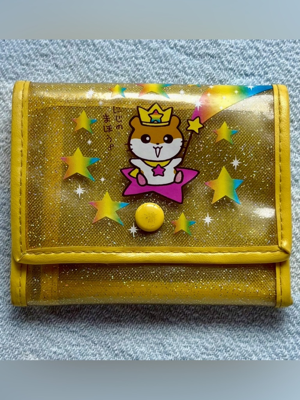 Corocorokuririn Vintage Magical Kuririn Yellow Glitter Wallet SANRIO SMILES